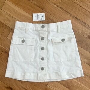 Crewcuts by Jcrew White Denim Skirt - New with tags